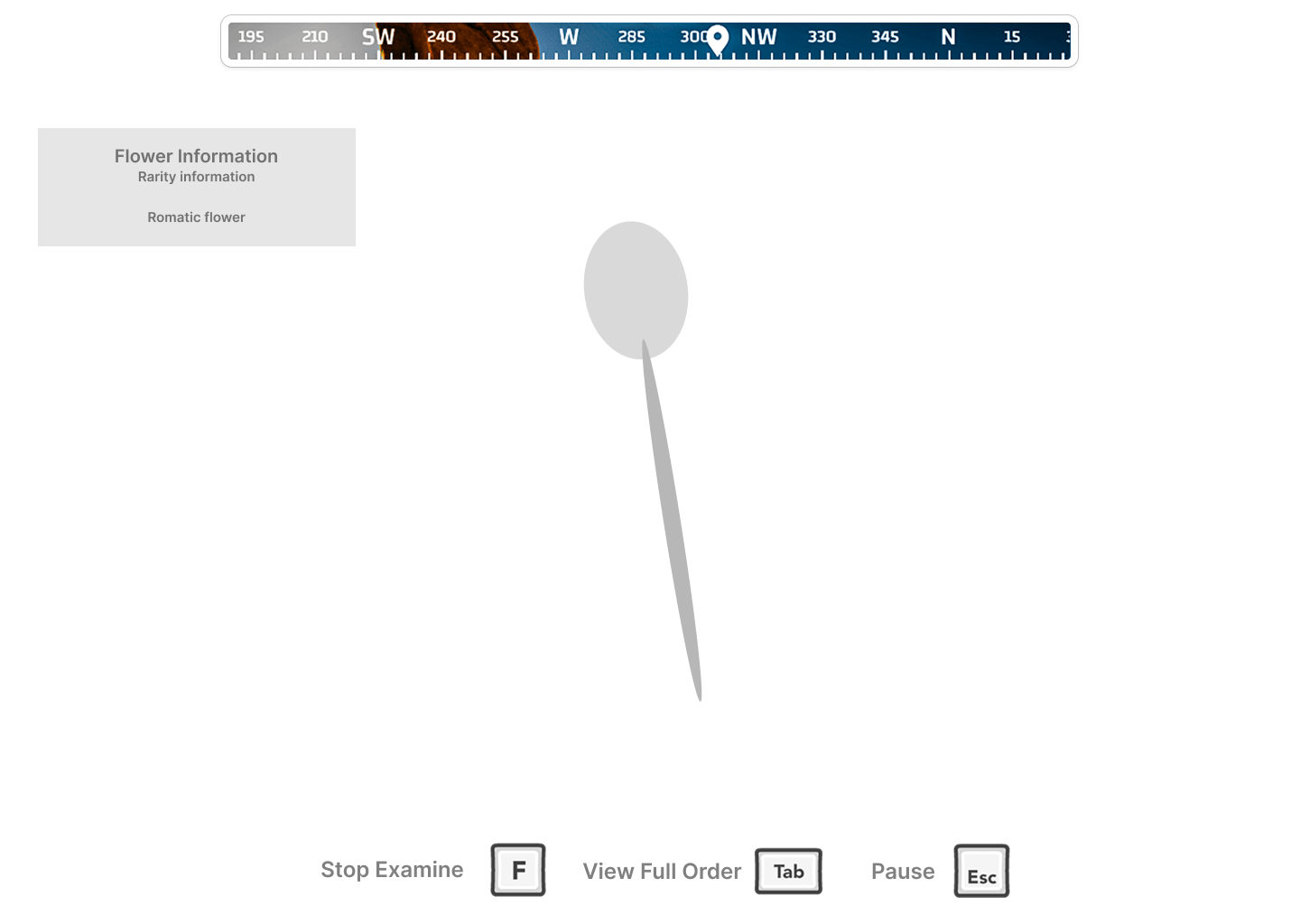 Contextual examine prompt wireframe, designed feature that did not ship